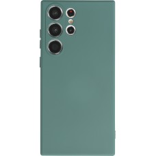 Samsung Galaxy S24 Ultra Case Hülle - Silikon soft touch - Dunkelgrün