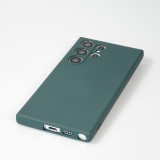 Samsung Galaxy S24 Ultra Case Hülle - Silikon soft touch - Dunkelgrün
