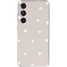 Samsung Galaxy S24+ Case Hülle - Gummi kleines Herz - Weiss