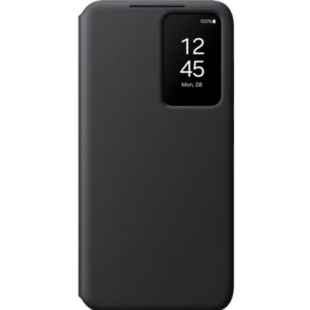 Galaxy S24+ Case Hülle - Smart View Wallet Case - Schwarz