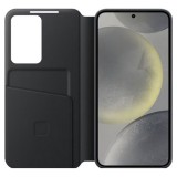 Galaxy S24+ Case Hülle - Smart View Wallet Case - Schwarz