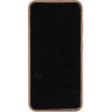 Samsung Galaxy S24+ Case Hülle - Vollständig genarbtes Luxuskalbsleder mit Metallknöpfen und MagSafe - Beige