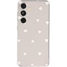 Samsung Galaxy S24 Case Hülle - Gummi kleines Herz - Weiss