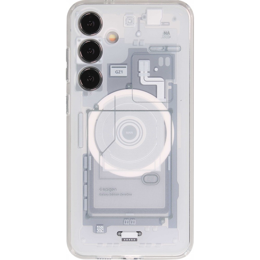 Galaxy S24 Case Hülle - Gummi Silikon Machine Armor Galaxy Edition ZeroOne - Hellblau