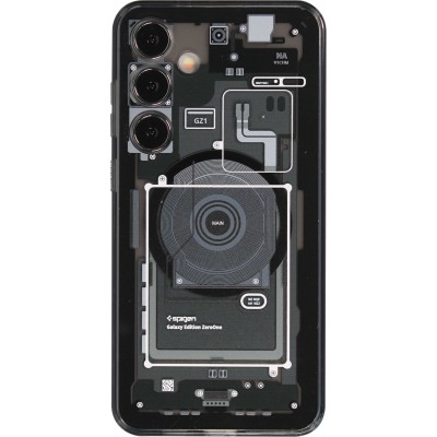 Coque Samsung Galaxy S24 - Gel silicone Machine Armor Galaxy Edition ZeroOne - Noir