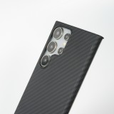 Coque Samsung Galaxy S24 Ultra - Carbomile case de protection en fibre de carbone aramide véritable - Noir