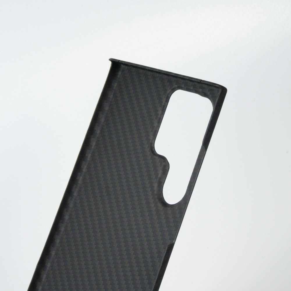 Coque Samsung Galaxy S24 Ultra - Carbomile case de protection en fibre de carbone aramide véritable - Noir