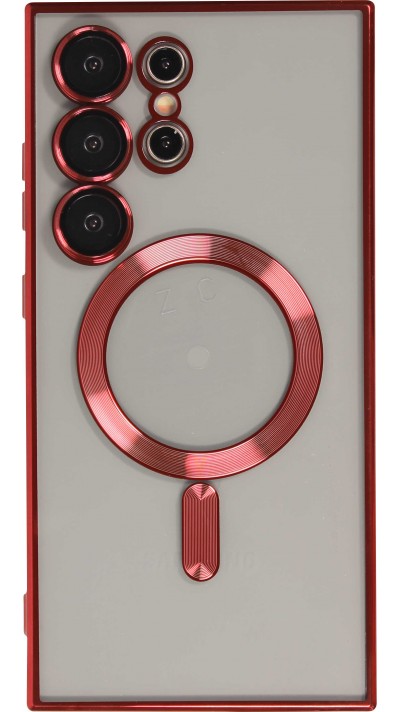 Coque Samsung Galaxy S24 Ultra - Electroplate avec MagSafe - Rouge