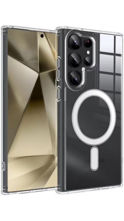 Coque Samsung Galaxy S24 Ultra - Gel transparent compatible MagSafe