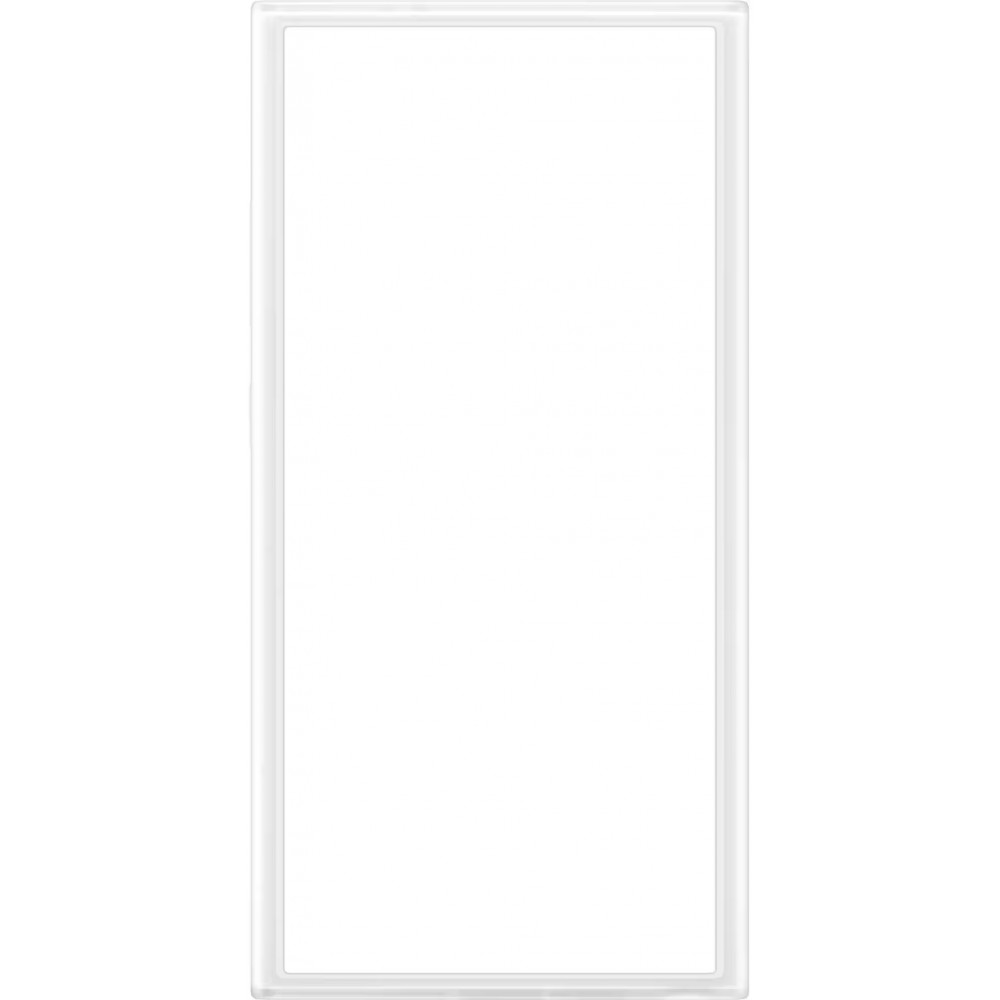 Coque Samsung Galaxy S24 Ultra - Samsung Keith Haring illustration cœur et bord silicone blanc - Blanc