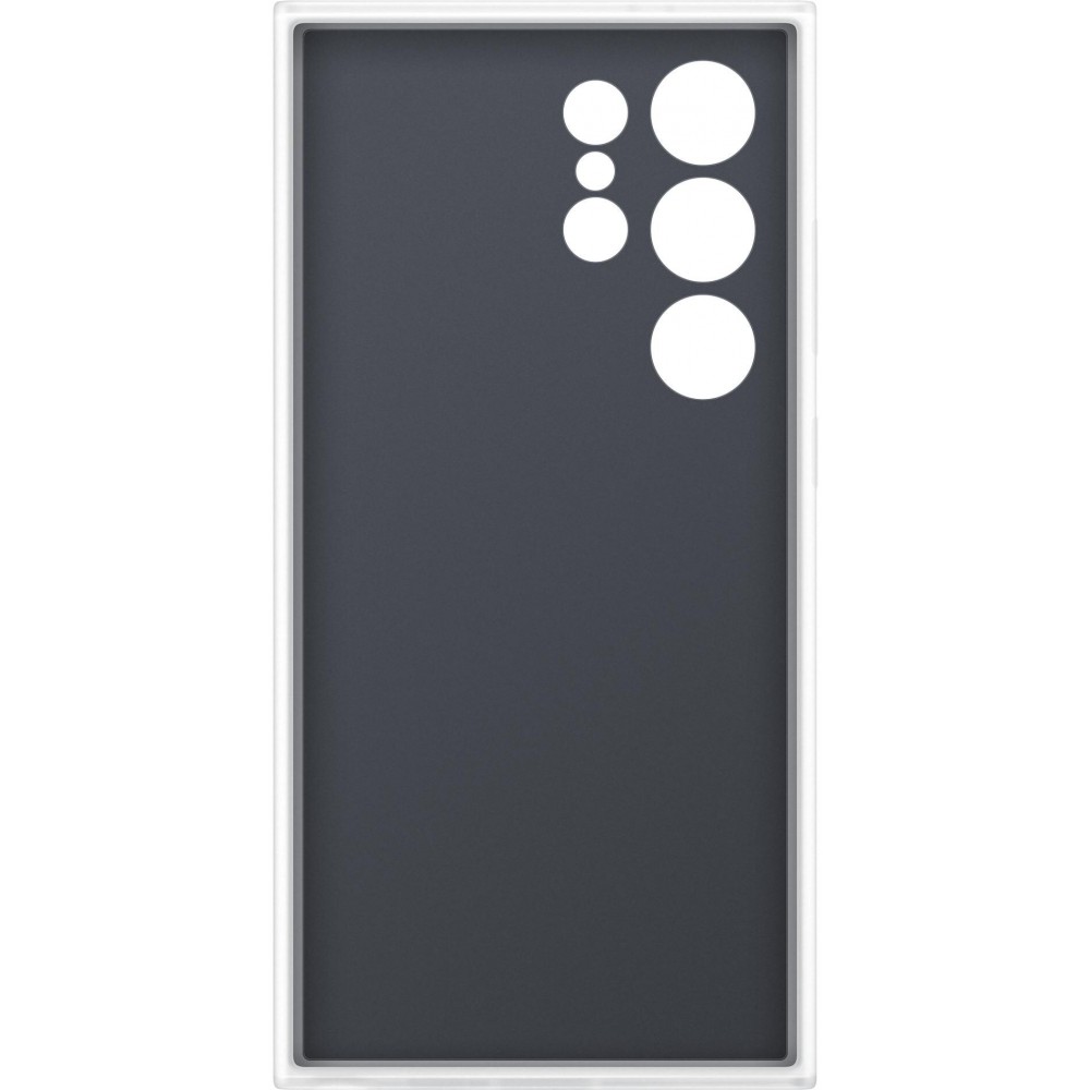 Coque Samsung Galaxy S24 Ultra - Samsung Keith Haring illustration cœur et bord silicone blanc - Blanc