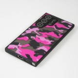 Coque Samsung Galaxy S24 Ultra - Semi Transparent blurry Design Camouglage - Violet