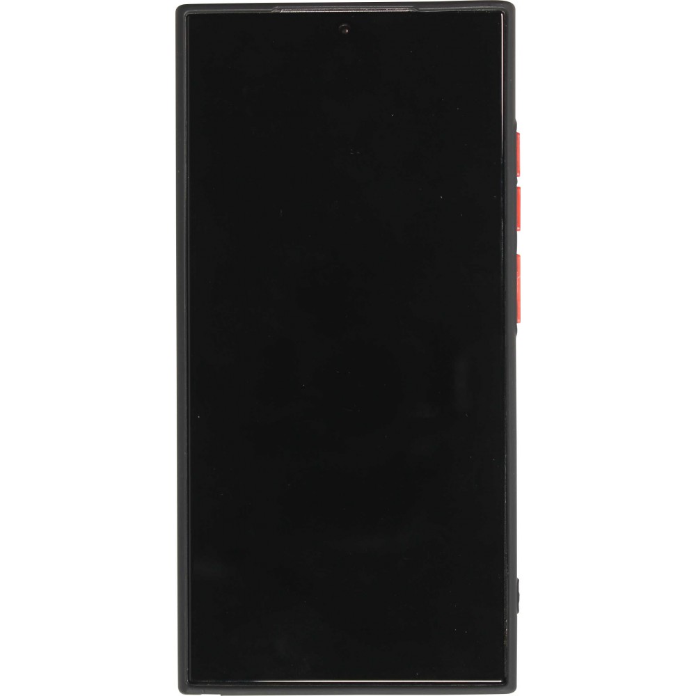 Coque Samsung Galaxy S24 Ultra - Semi Transparent blurry Design Leopard - Or