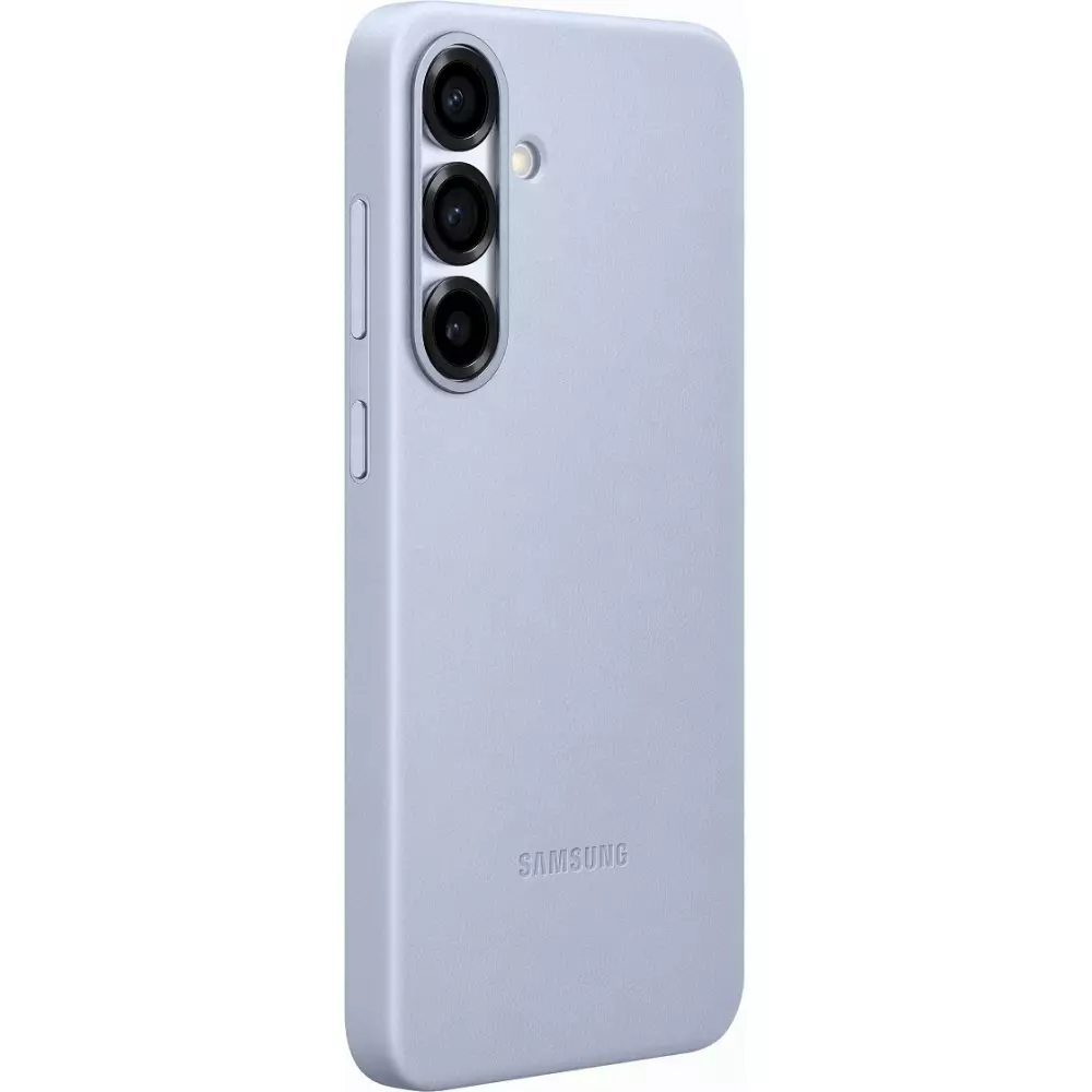 Galaxy S25+ Case H&uuml;lle - Premium Vegan Leder Backcover Kindsuit - Hellblau