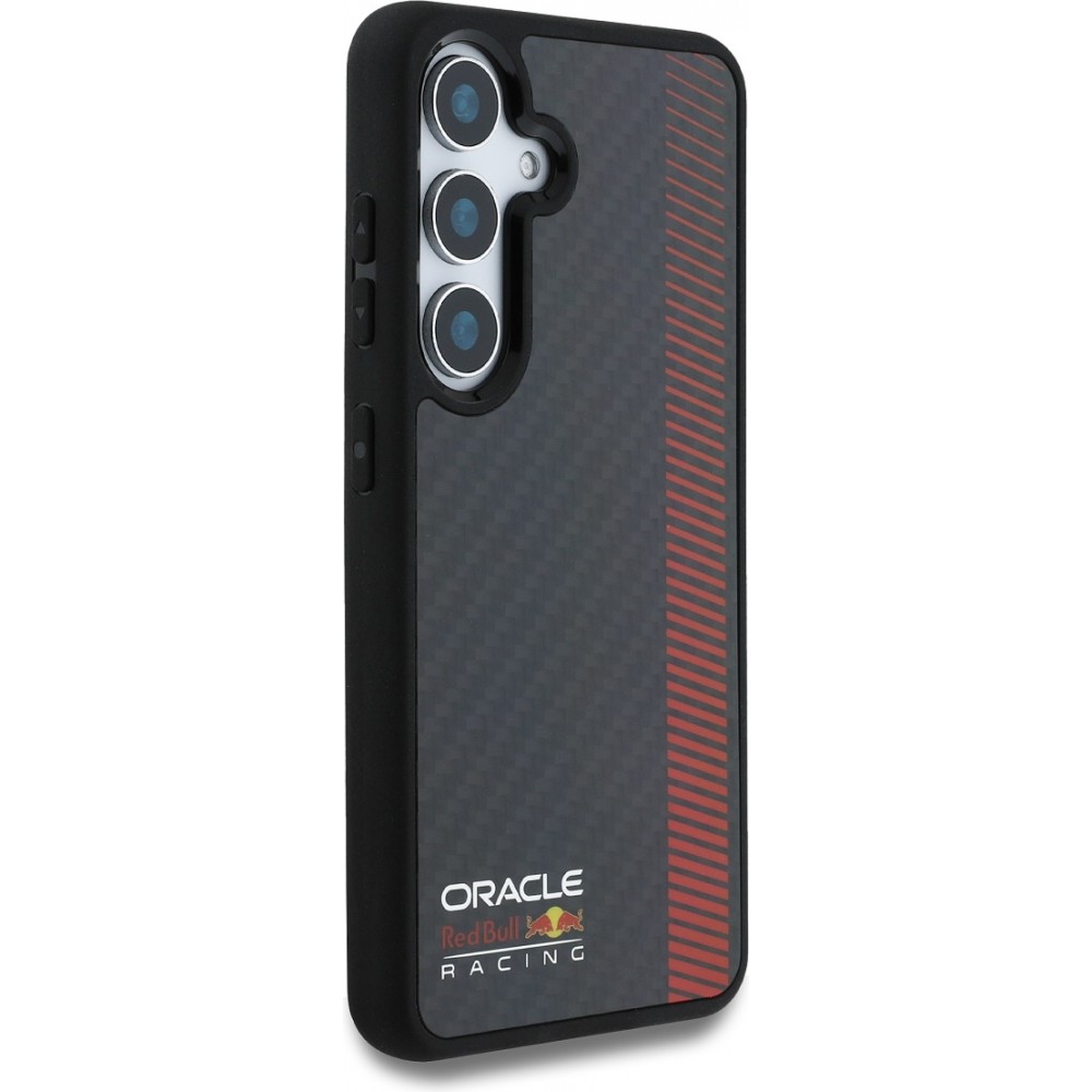 Galaxy S25+ Case Hülle - Red Bull Racing Carbon Powerbar MagSafe - Schwarz