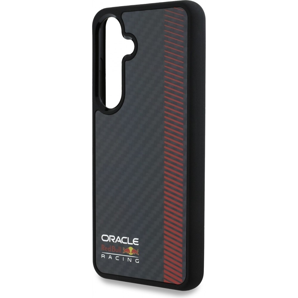 Galaxy S25+ Case Hülle - Red Bull Racing Carbon Powerbar MagSafe - Schwarz