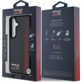Coque Samsung Galaxy S25 - Red Bull Racing Carbon Powerbar MagSafe - Noir