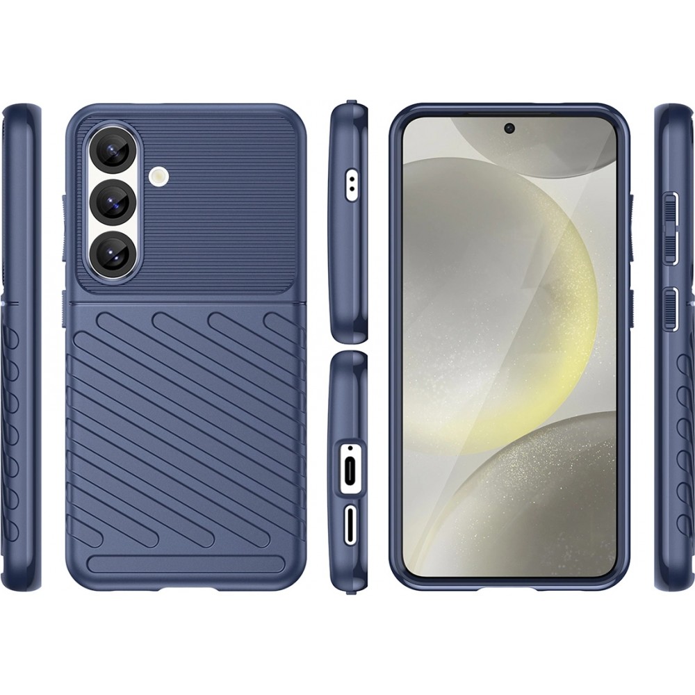 Coque Samsung Galaxy S25 - Thunder Armored Case - Bleu