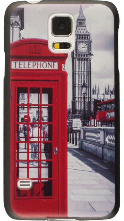 Coque Samsung Galaxy S5 - UK phone booth vintage