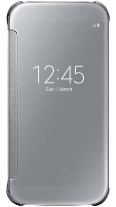 Coque Samsung Galaxy S7 edge - Clear View Cover - Argent