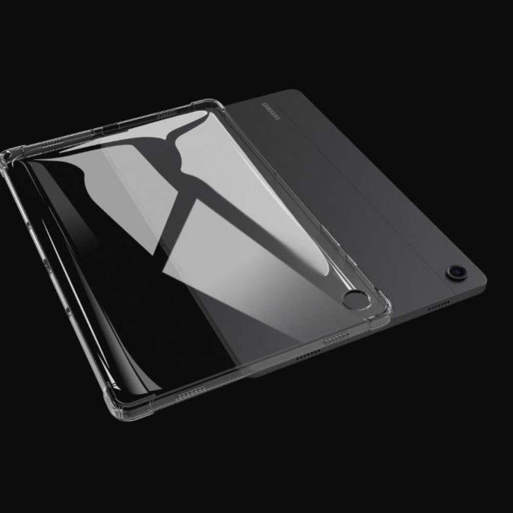 Coque Samsung Galaxy Tab A9 - Gel transparent Silicone Bumper Super Clear flexible - Transparent