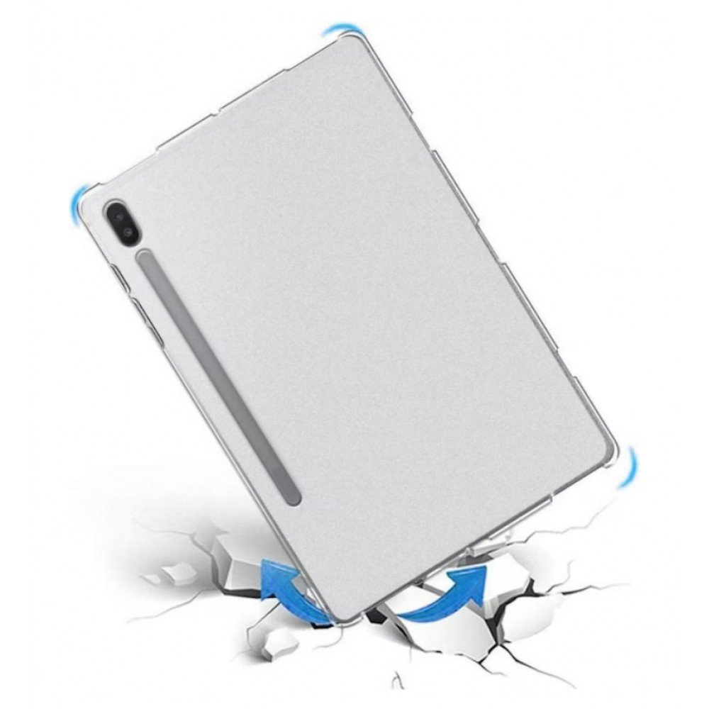 Coque Samsung Galaxy Tab S9 Ultra / Tab S8 Ultra - Gel transparent Silicone Bumper Super Clear flexible - Transparent