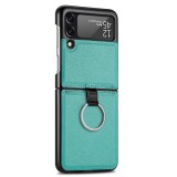 Galaxy Z Flip3 5G Case Hülle - Luxus Lederhülle in elegantem Look inkl. Tragering - Grün