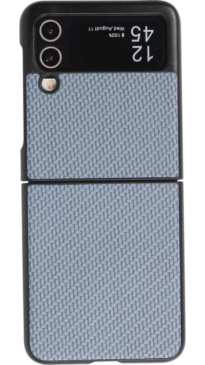 Galaxy Z Flip3 5G Case Hülle - Plastik 3D Texturen - Blau
