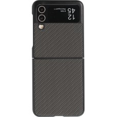 Coque Samsung Galaxy Z Flip3 5G - Plastique 3D Textures - Noir