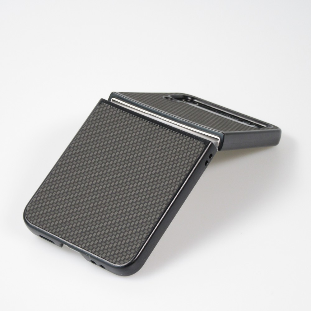 Coque Samsung Galaxy Z Flip3 5G - Plastique 3D Textures - Noir