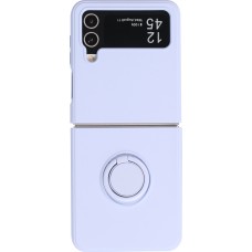 Galaxy Z Flip4 Case Hülle - Soft Touch mit Ring - Hellviolett