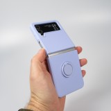 Galaxy Z Flip4 Case Hülle - Soft Touch mit Ring - Hellviolett