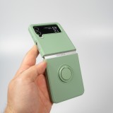 Galaxy Z Flip4 Case Hülle - Soft Touch mit Ring - Türkis