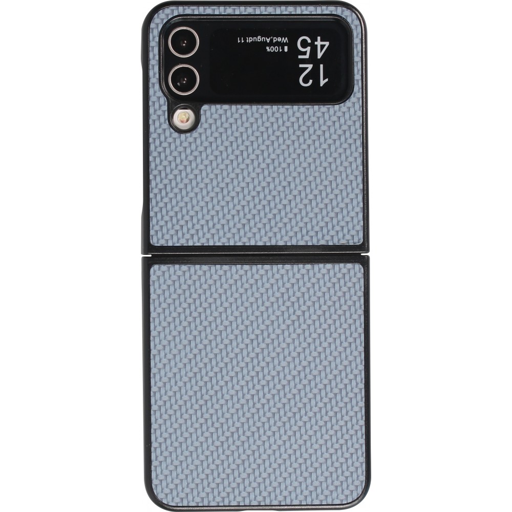 Galaxy Z Flip4 Case Hülle - Plastik 3D Texturen - Blau