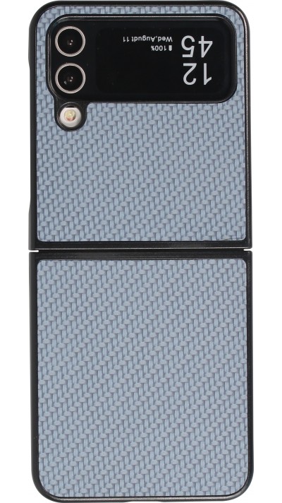 Coque Samsung Galaxy Z Flip4 - Plastique 3D Textures - Bleu