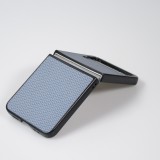 Galaxy Z Flip4 Case Hülle - Plastik 3D Texturen - Blau