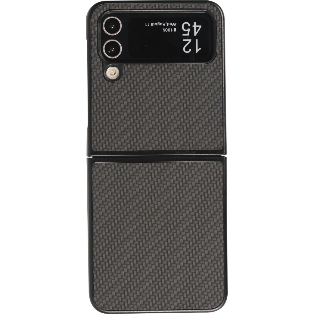 Coque Samsung Galaxy Z Flip4 - Plastique 3D Textures - Noir