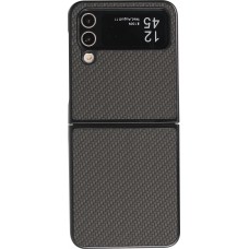 Coque Samsung Galaxy Z Flip4 - Plastique 3D Textures - Noir