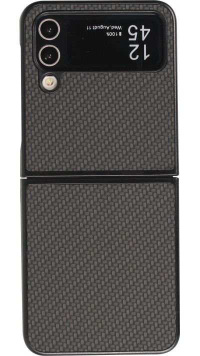 Coque Samsung Galaxy Z Flip4 - Plastique 3D Textures - Noir