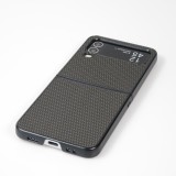 Coque Samsung Galaxy Z Flip4 - Plastique 3D Textures - Noir