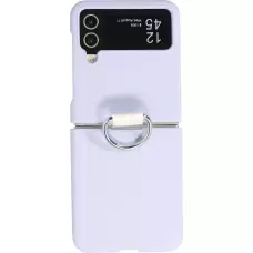 Coque Samsung Galaxy Z Flip4 - Plastique avec anneau de support - Bleu clair