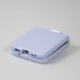 Coque Samsung Galaxy Z Flip4 - Plastique avec anneau de support - Bleu clair