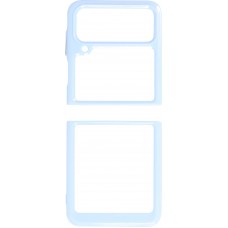 Coque Samsung Galaxy Z Flip4 - Premium Housse / Case hybride glass bumper shockproof - Bleu clair