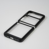 Galaxy Z Flip4 Case Hülle - Premium hybrid Schutzhülle / Shell Glass Bumper Shockproof - Schwarz