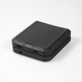 Galaxy Z Flip4 Case Hülle - Optimum-protect verstärktes Silikon mit Gürtelhalterung - Schwarz