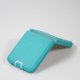 Coque Samsung Galaxy Z Flip4 - Silicone renforcé Optimum-protect avec fixation à la ceinture - Turquoise