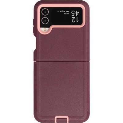 Coque Samsung Galaxy Z Flip4 - Silicone renforcé Optimum-protect avec fixation à la ceinture - Violet