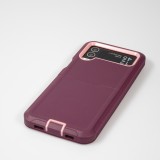 Galaxy Z Flip4 Case Hülle - Optimum-protect verstärktes Silikon mit Gürtelhalterung - Violett
