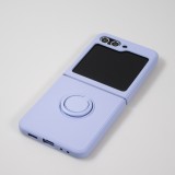 Galaxy Z Flip5 Case Hülle - Soft Touch mit Ring - Hellviolet