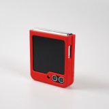 Galaxy Z Flip5 Case Hülle - Soft Touch mit Ring - Rot